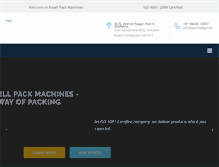 Tablet Screenshot of excellpackmachines.com